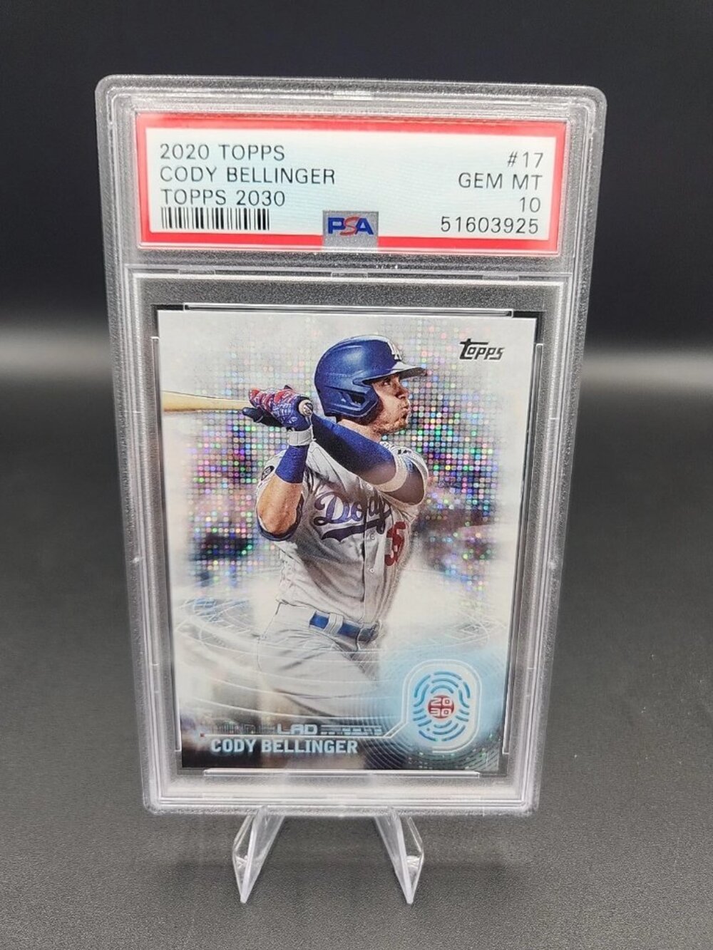 2020 Topps Cody Bellinger Topps 2030 PSA 10 Pop 8